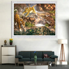 Lade das Bild in den Galerie-Viewer, Süße Tiere - voller runder Diamant - 40x30cm