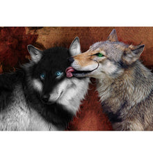 Lade das Bild in den Galerie-Viewer, Süße Tiere - voller runder Diamant - 40x30cm