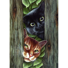 Lade das Bild in den Galerie-Viewer, Süße Tiere - voller runder Diamant - 40x30cm