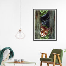 Lade das Bild in den Galerie-Viewer, Süße Tiere - voller runder Diamant - 40x30cm