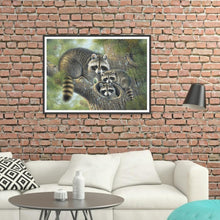 Lade das Bild in den Galerie-Viewer, Süße Tiere - voller runder Diamant - 40x30cm