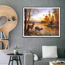 Lade das Bild in den Galerie-Viewer, Süße Tiere - voller runder Diamant - 40x30cm