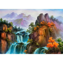 Lade das Bild in den Galerie-Viewer, Landschaft - voller runder Diamant - 40x30cm