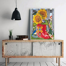 Lade das Bild in den Galerie-Viewer, Blume - voller runder Diamant - 40x30cm