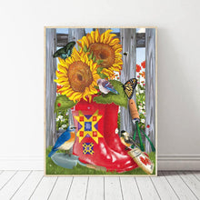 Lade das Bild in den Galerie-Viewer, Blume - voller runder Diamant - 40x30cm