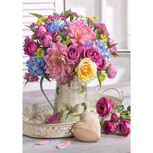 Lade das Bild in den Galerie-Viewer, Bouquet - voller runder Diamant - 30x40cm