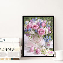 Lade das Bild in den Galerie-Viewer, Bouquet - voller runder Diamant - 30x40cm