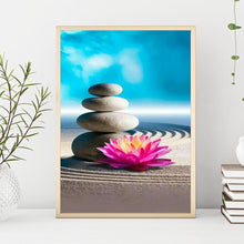 Lade das Bild in den Galerie-Viewer, Blume - voller runder Diamant - 30x48cm