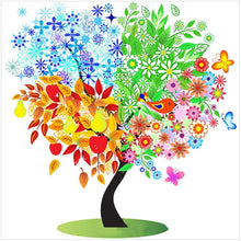 Lade das Bild in den Galerie-Viewer, Blume - voller runder Diamant - 30x30cm