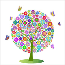 Lade das Bild in den Galerie-Viewer, Blume - voller runder Diamant - 30x30cm