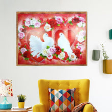 Lade das Bild in den Galerie-Viewer, Blume - voller runder Diamant - 40x30cm