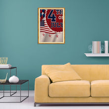 Lade das Bild in den Galerie-Viewer, Unabhängigkeitstag - voller runder Diamant - 30x40cm