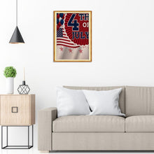 Lade das Bild in den Galerie-Viewer, Unabhängigkeitstag - voller runder Diamant - 30x40cm