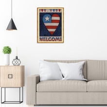 Lade das Bild in den Galerie-Viewer, Unabhängigkeitstag - voller runder Diamant - 30x40cm