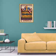 Lade das Bild in den Galerie-Viewer, Unabhängigkeitstag - voller runder Diamant - 30x40cm