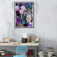 Lade das Bild in den Galerie-Viewer, Blume - voller runder Diamant - 40x30cm