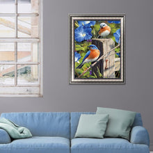 Lade das Bild in den Galerie-Viewer, Vogel - voller runder Diamant - 40x30cm