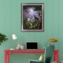 Lade das Bild in den Galerie-Viewer, Vogel - voller runder Diamant - 40x30cm