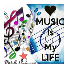 Lade das Bild in den Galerie-Viewer, Mädchen - voller runder Diamant - 30x30cm