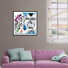 Lade das Bild in den Galerie-Viewer, Mädchen - voller runder Diamant - 30x30cm