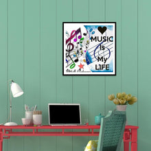 Lade das Bild in den Galerie-Viewer, Mädchen - voller runder Diamant - 30x30cm