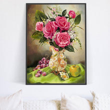 Lade das Bild in den Galerie-Viewer, Blume - voller runder Diamant - 30x40cm