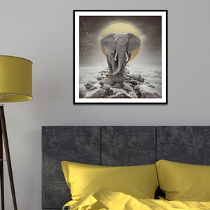 Elefant - volle Diamant-Malerei - 30x30cm