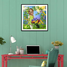 Lade das Bild in den Galerie-Viewer, Mädchen - voller runder Diamant - 30x30cm