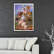 Lade das Bild in den Galerie-Viewer, Blume - voller runder Diamant - 30x40cm