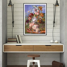 Lade das Bild in den Galerie-Viewer, Blume - voller runder Diamant - 30x40cm