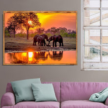 Lade das Bild in den Galerie-Viewer, Elefant - volle Diamant-Malerei - 40x30cm