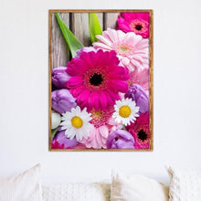 Lade das Bild in den Galerie-Viewer, Blume - voller runder Diamant - 40x30cm