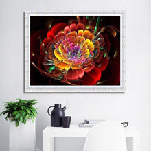 Lade das Bild in den Galerie-Viewer, Blume - voller runder Diamant - 40x30cm