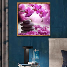 Lade das Bild in den Galerie-Viewer, Blume - voller runder Diamant - 30x30cm