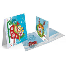 Lade das Bild in den Galerie-Viewer, 8PCS / SET 3D WEIHNACHTSGRUSSKARTEN DIAMOND PAINTIN