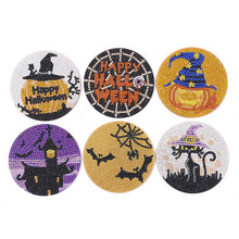 Lade das Bild in den Galerie-Viewer, Mandala/Halloween/Schmetterlinge – Runder Untersetzer aus Holz