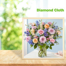 Lade das Bild in den Galerie-Viewer, Blumen - voller runder Diamant - 30x30cm
