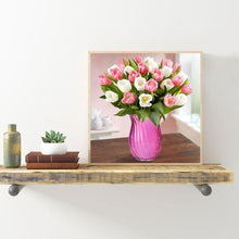 Lade das Bild in den Galerie-Viewer, Blumen - voller runder Diamant - 30x30cm