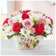 Lade das Bild in den Galerie-Viewer, Blumen - voller runder Diamant - 30x30cm