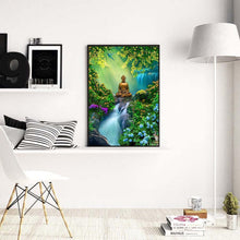 Lade das Bild in den Galerie-Viewer, Buddha-Statue - voller runder Diamant - 30x40cm