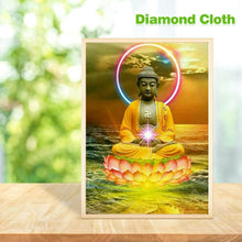 Lade das Bild in den Galerie-Viewer, Buddha-Statue - voller runder Diamant - 30x40cm