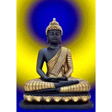 Lade das Bild in den Galerie-Viewer, Buddha-Statue - voller runder Diamant - 30x40cm
