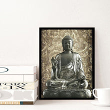 Lade das Bild in den Galerie-Viewer, Buddha-Statue - voller runder Diamant - 30x40cm
