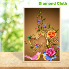 Lade das Bild in den Galerie-Viewer, Blumenschmetterling - voller runder Diamant - 30x48cm