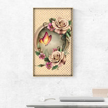 Lade das Bild in den Galerie-Viewer, Blumenschmetterling - voller runder Diamant - 30x35cm