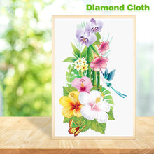 Lade das Bild in den Galerie-Viewer, Blumenschmetterling - voller runder Diamant - 30x48cm