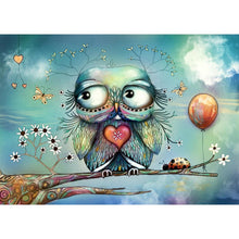 Lade das Bild in den Galerie-Viewer, Vögel - voller runder Diamant - 40x30cm