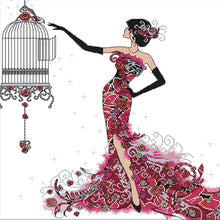 Lade das Bild in den Galerie-Viewer, Charakter - voller runder Diamant - 30x30cm