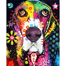 Lade das Bild in den Galerie-Viewer, Hund - voller runder Diamant - 25x30cm