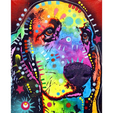 Lade das Bild in den Galerie-Viewer, Hund - voller runder Diamant - 25x30cm